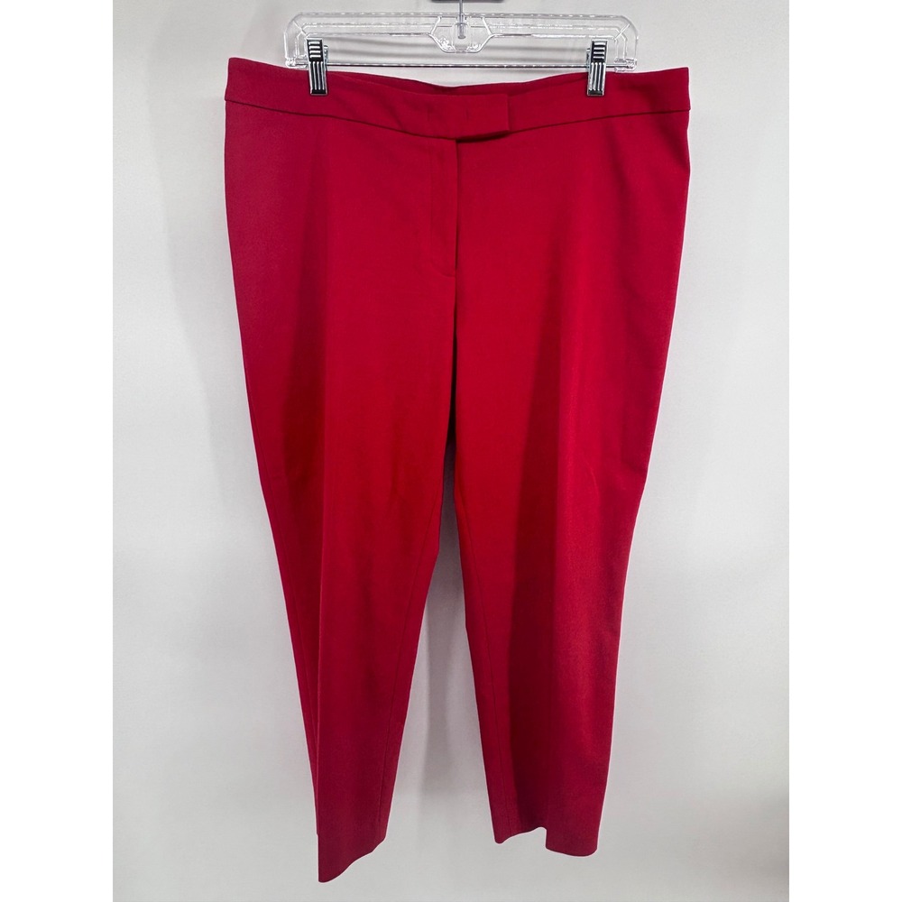 Anne Klein Red Dress Pants‎ Size 14, 31" inseam Career Business Professional